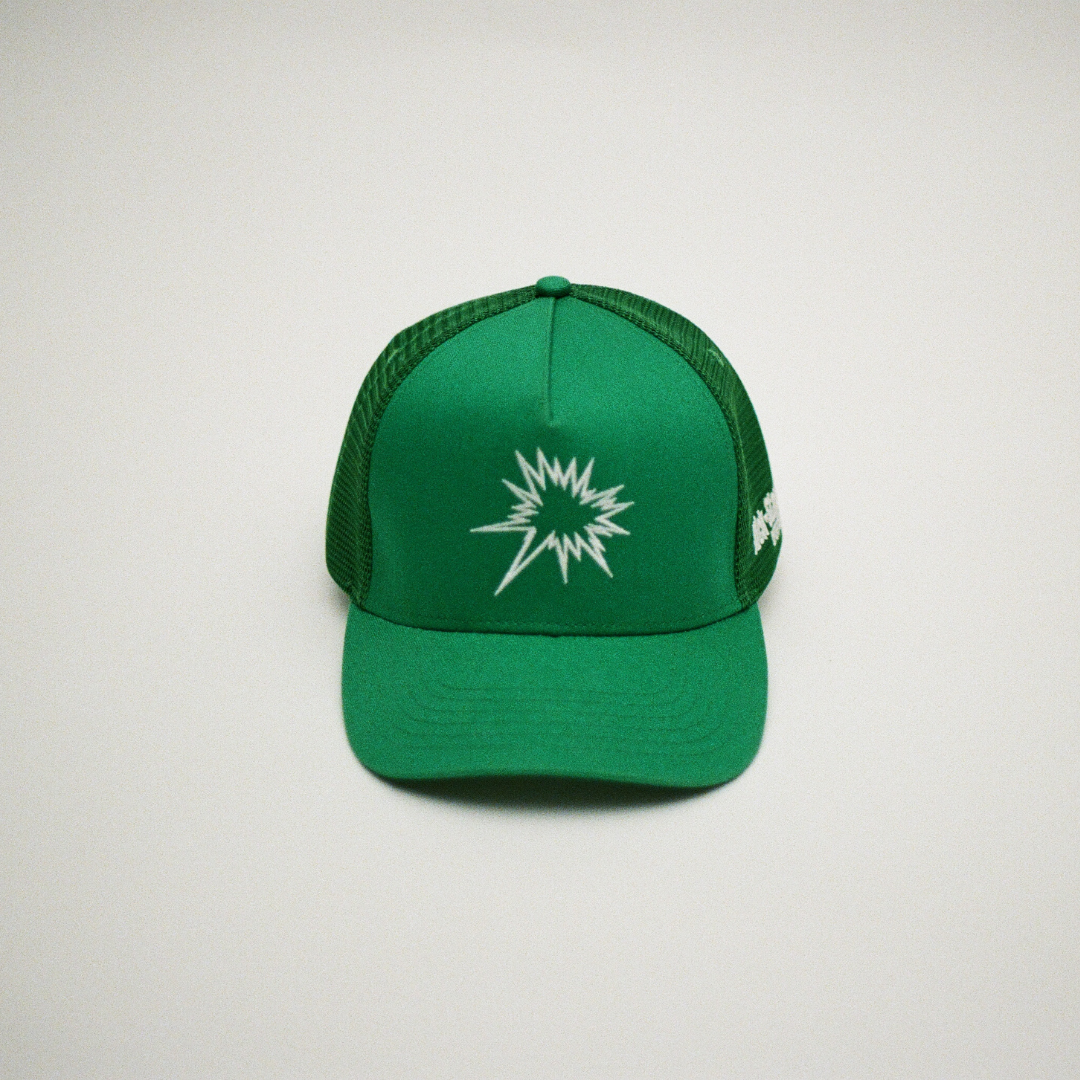 Green - Instant Spark Logo Trucker
