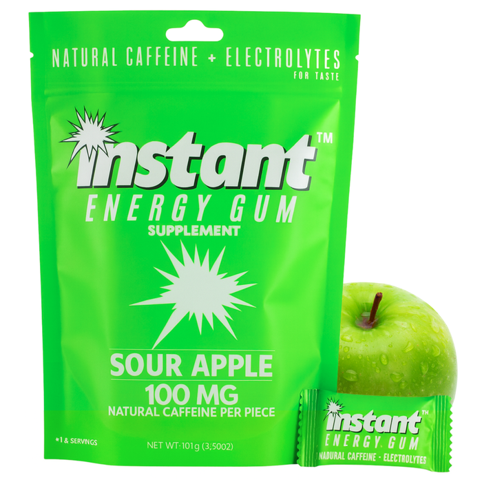 Instant Energy Gum sour apple 15-piece pack
